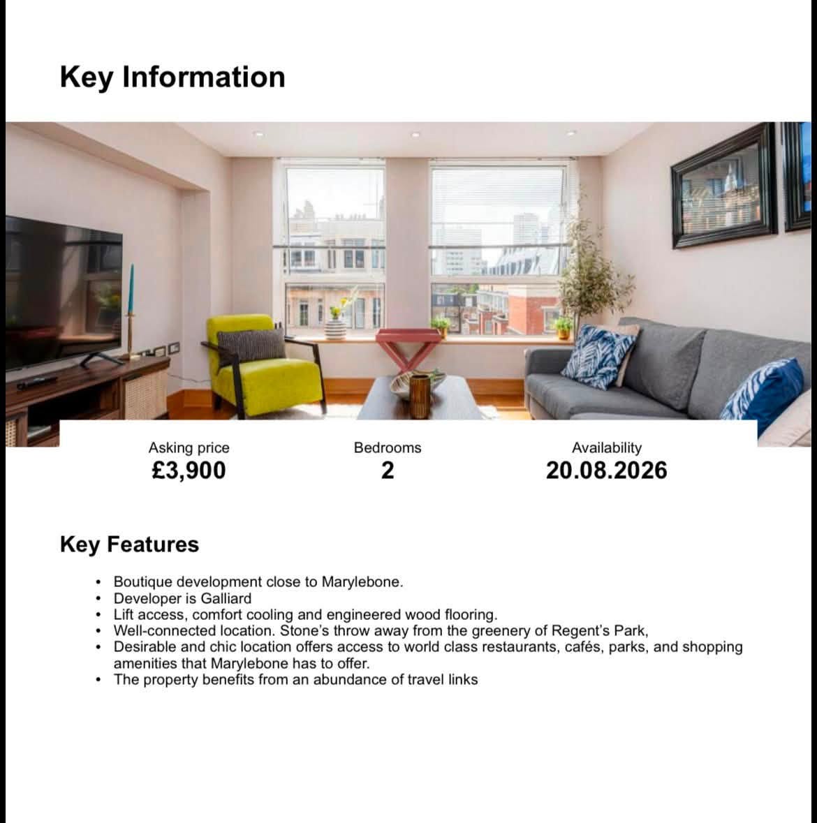 2 Bed Apartment | London Zone 1 2